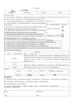 职位说明书(财务部经理).docx
