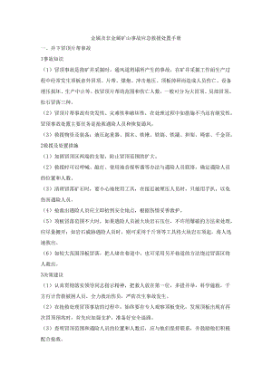 金属及非金属矿山事故应急救援处置手册.docx
