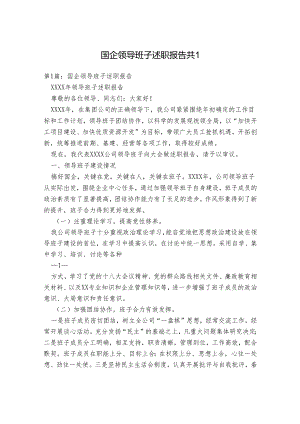 国企领导班子述职报告.docx