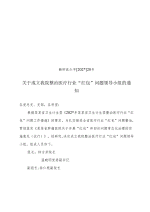 整治医疗行业红包问题.docx