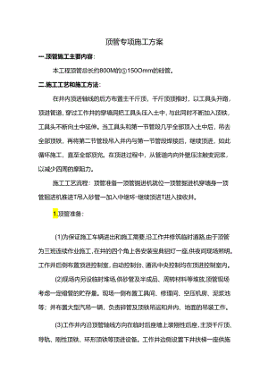 顶管专项施工方案.docx