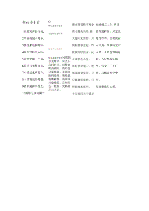 荷花诗十首.docx