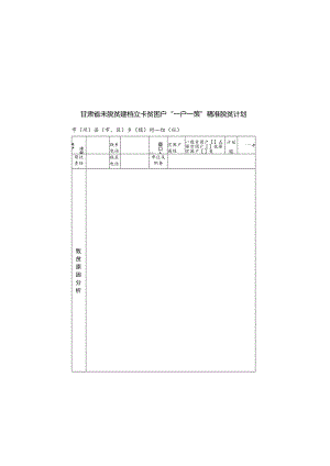 未脱贫户“一户一策”精准脱贫计划.docx