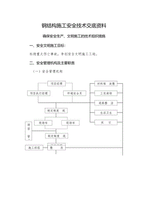 钢结构厂房施工安全技术交底资料实用样本.docx