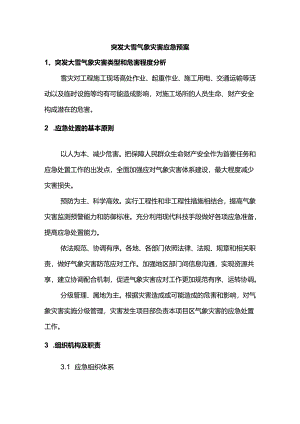 突发大雪气象灾害应急预案.docx