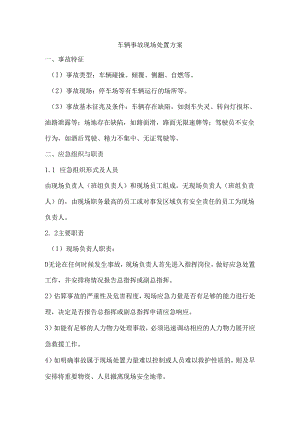 车辆事故现场处置方案.docx