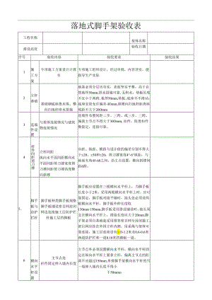 落地式脚手架验收表.docx