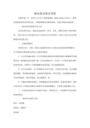触电紧急救治预案.docx