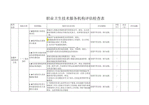 职业卫生技术服务机构评估检查表.docx