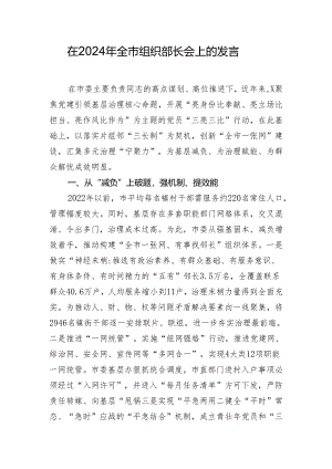 在2024年全市组织部长会上的发言.docx