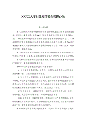大学财政专项资金管理办法.docx