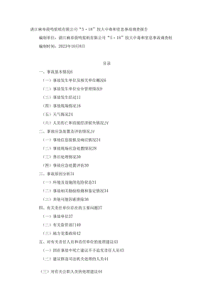 湛江麻章晨鸣浆纸有限公司“5·18”较大中毒和窒息事故调查报告.docx