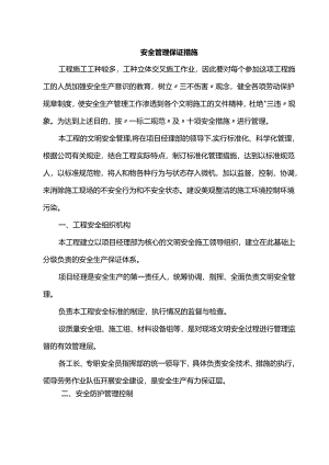 安全管理保证措施.docx