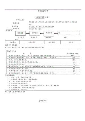 职位说明书(库管).docx