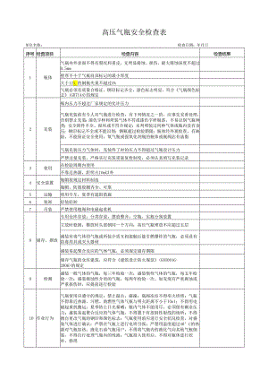 高压气瓶安全检查表.docx
