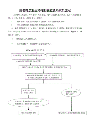 患者突然发生猝死时的应急预案及流程.docx