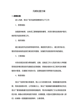 汛期处置方案.docx