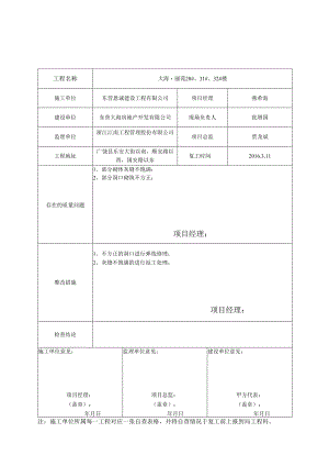 春节复工质量自查表格.docx