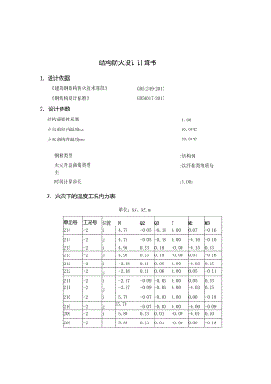 结构防火设计计算书.docx