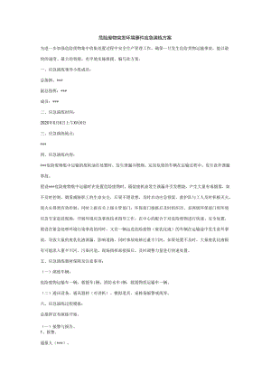 危险废物突发环境事件应急演练方案.docx