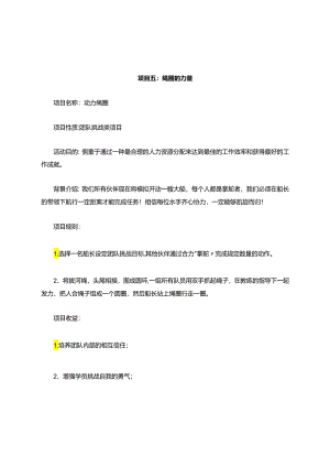 团建项目--团队动力圈.docx