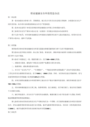 职业健康安全环保奖惩办法.docx