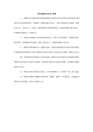 项目驾驶员安全生产职责.docx