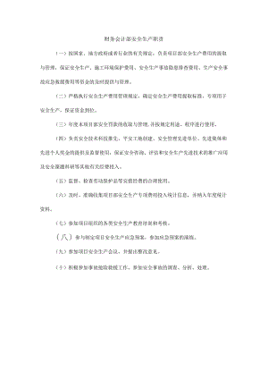 财务会计部安全生产职责.docx