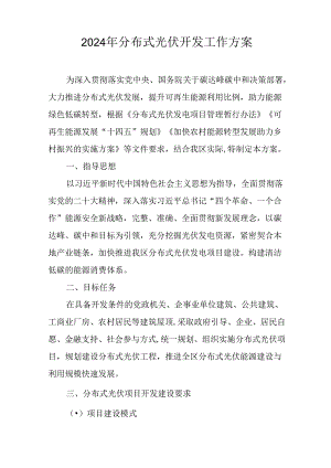 2024年分布式光伏开发工作方案.docx