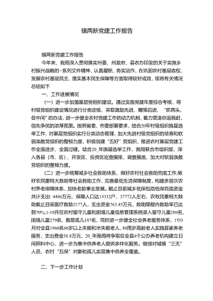 镇两新党建工作报告.docx