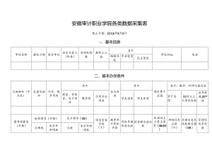 安徽审计职业学院各类数据采集表.docx