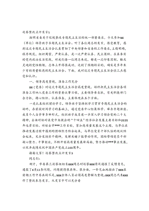 巡察整改点评发言范文2024-2024年度(精选6篇).docx