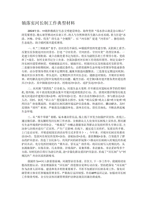 镇落实河长制工作典型材料.docx