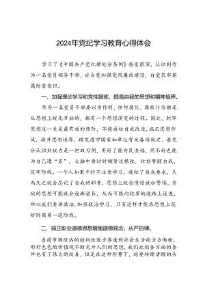 2024年党纪教育活动交流发言稿十八篇.docx