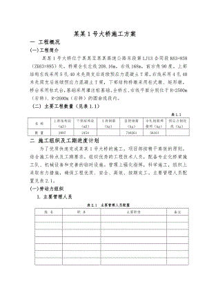 松沟1号大桥施工方案.doc