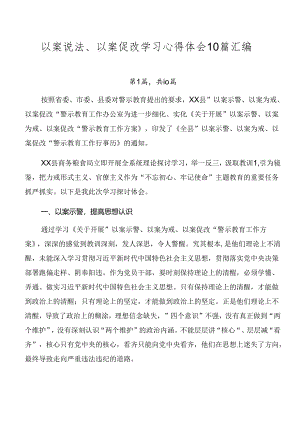 以案说法、以案促改学习心得体会10篇汇编.docx
