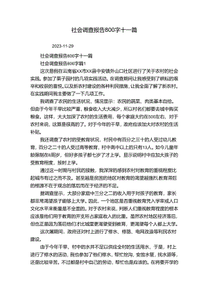 社会调查报告800字十一篇_3.docx