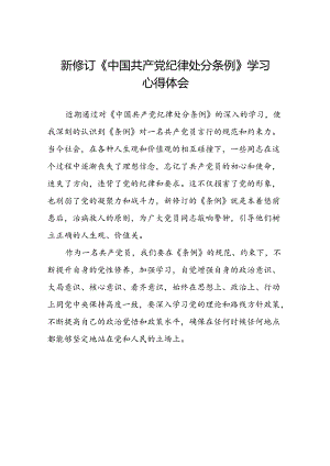 国企党员干部学习中国共产党纪律处分条例2024版心得感悟22篇.docx