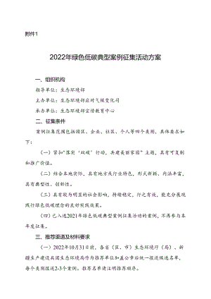 【政策】2022年绿色低碳典型案例征集活动方案.docx