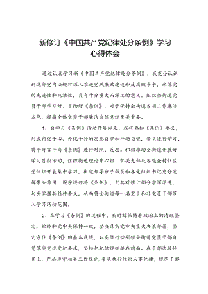 关于学习2024版中国共产党纪律处分条例研讨发言稿22篇.docx