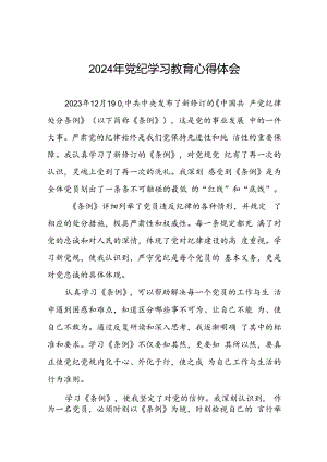 党员关于2024年党纪学习教育的学习体会二十一篇.docx