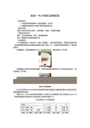 RJ-45接口连线实验.docx