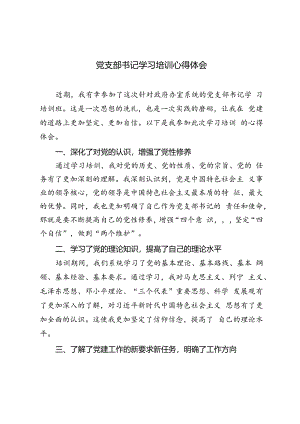 2篇 2024年党支部书记学习培训心得体会.docx
