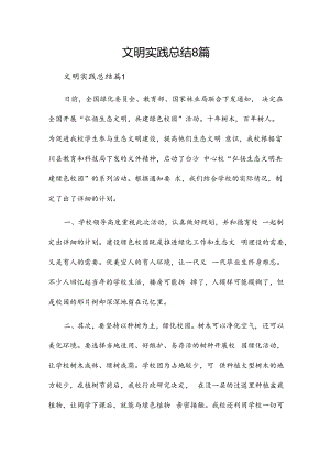 文明实践总结8篇.docx