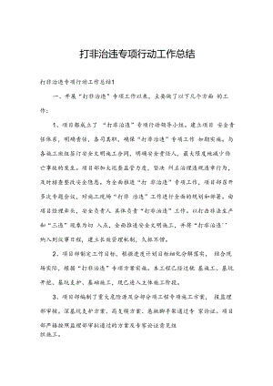 打非治违专项行动工作总结.docx