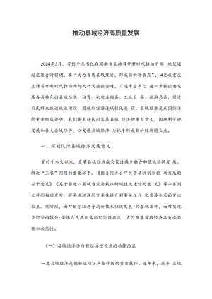 推动县域经济高质量发展.docx