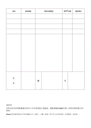 CTPAT离职雇员与终止合作商控制程序.docx