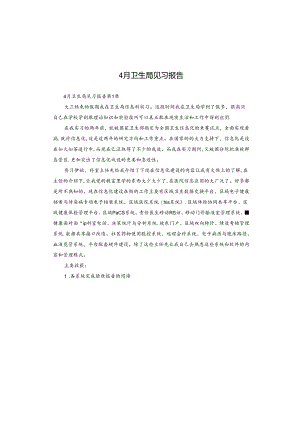 4月卫生局见习报告.docx