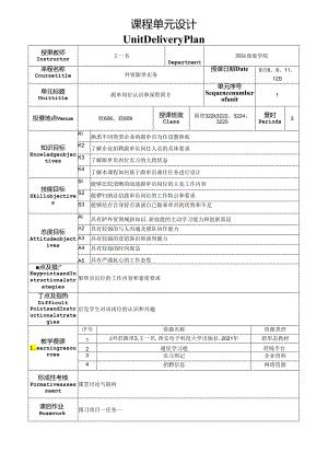 外贸跟单实务课程单元设计.docx