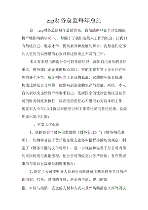 erp财务总监每年总结.docx